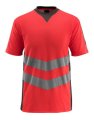 Mascot Veiligheid T-shirt Sandwell 50127-933 hi-vis rood-donkerantraciet